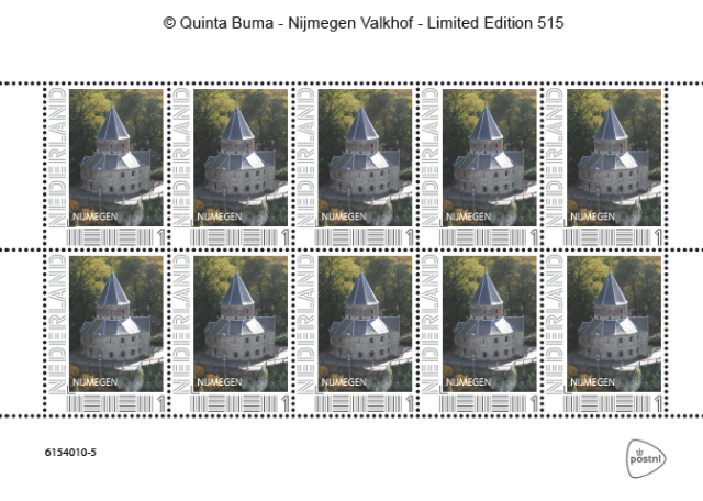 persoonlijke postzegel Nijmegen valkhof